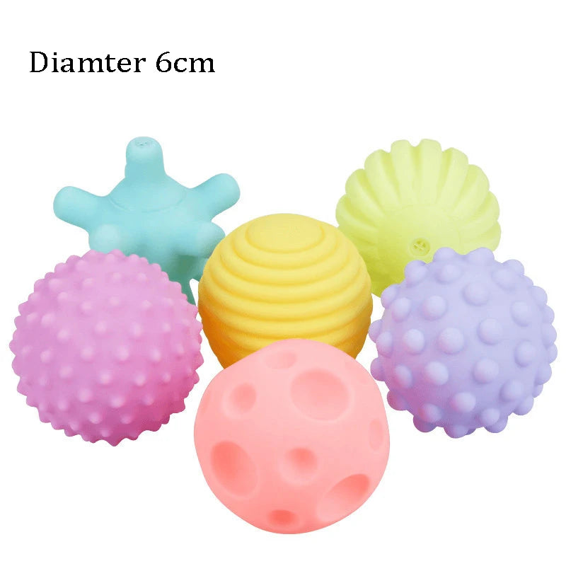 squeaky rubber dog ball toy, durable 6cm chew toy for puppies & small dogs, interactive plastic fetch ball, ideal for training & reducing pet boredom