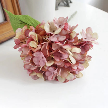 Silk Hydrangea Artificial Flower Bouquet for Home Decor, Weddings, Parties, Baby Showers, and More - Elegant Faux Floral Arrangement for Indoor and Outdoor Use