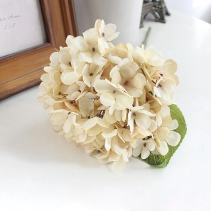 Silk Hydrangea Artificial Flower Bouquet for Home Decor, Weddings, Parties, Baby Showers, and More - Elegant Faux Floral Arrangement for Indoor and Outdoor Use