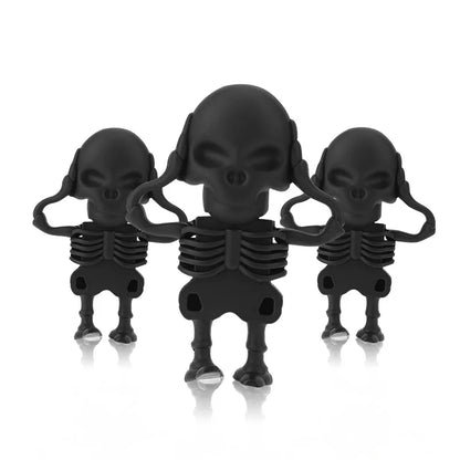Spooky Skull USB Flash Drive | 32GB-128GB Memory Stick | Grim Reaper Design | Silicone Material | Perfect for Horror Fans and Unique Gift Ideas