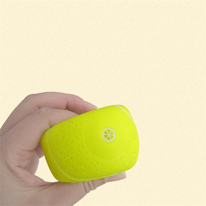 Squeaky Rubber Dog Ball Toy, Durable 6cm Chew Toy for Puppies & Small Dogs, Interactive Plastic Fetch Ball, Ideal for Training & Reducing Pet Boredom