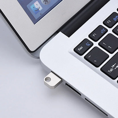 Compact USB Flash Drive 128GB 64GB 32GB 16GB 8GB 4GB - Metal Portable Storage Stick for Data Transfer and Backup - USB 2.0 Plug and Play