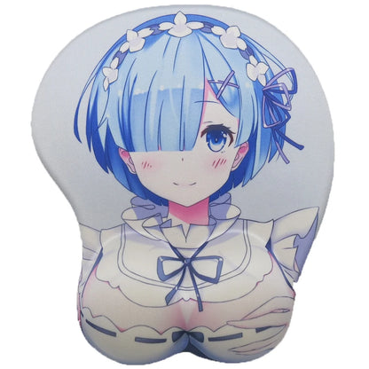 B0CBWZJVJ1 Anime Girl 3D Sexy Anime Ass Big Breast Wrist Hentai Mouse Pad 256 X215x30mm Computer Office Game Accessories Kawaii Mousepad