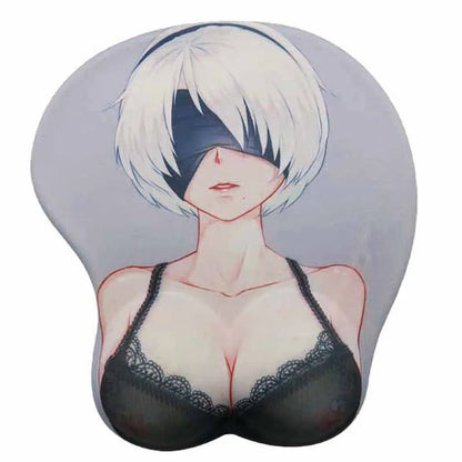 B0CBWZJVJ1 Anime Girl 3D Sexy Anime Ass Big Breast Wrist Hentai Mouse Pad 256 X215x30mm Computer Office Game Accessories Kawaii Mousepad