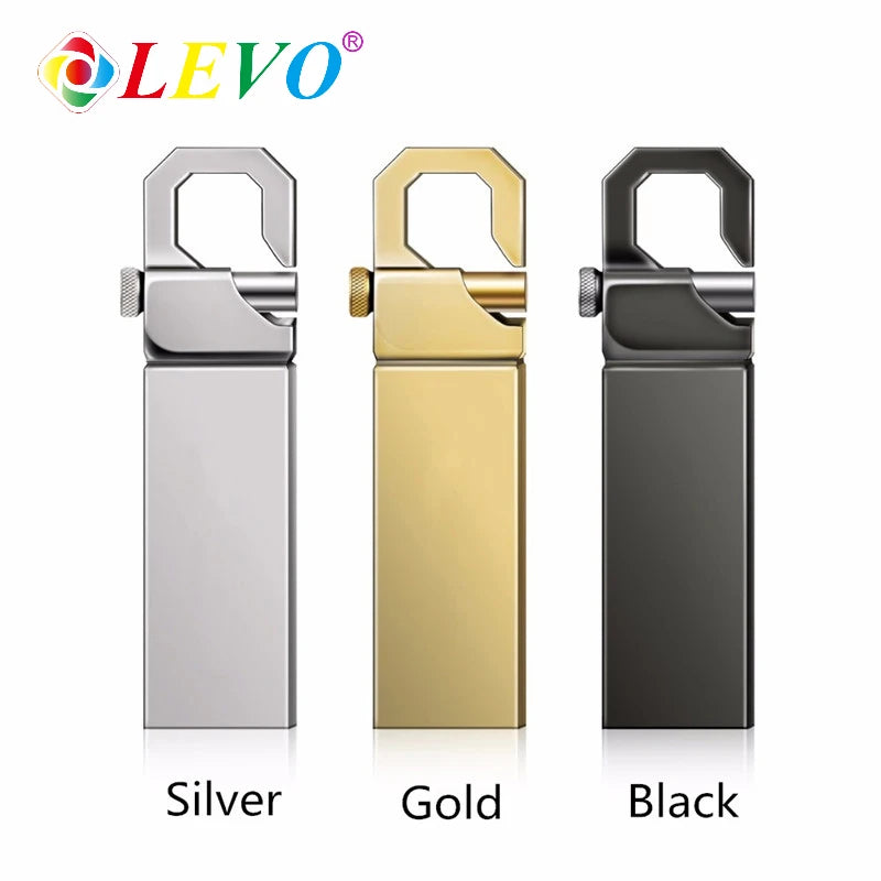 waterproof metal usb flash drive 128gb 64gb 32gb 16gb 8gb, durable usb 2.0 memory stick for data storage and transfer