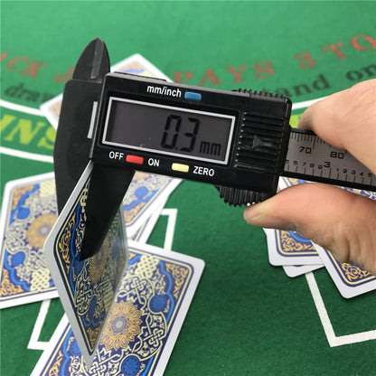 2PCS Lot Waterproof Plastic Playing Cards Texas Hold'em Poker 2.28x3.46 Inch - Durable PVC, Perfect for Game Nights and Tournaments, Easy to Clean, Ideal for All Players