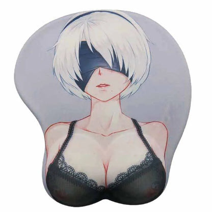B0CBWZJVJ1 Anime Girl 3D Sexy Anime Ass Big Breast Wrist Hentai Mouse Pad 256 X215x30mm Computer Office Game Accessories Kawaii Mousepad