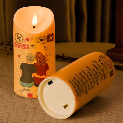 I'll Love You Always - Personalized LED Candle for Daughters, Flameless Flickering Light, Safe for Kids, 3x6 and 3x7.8 Inches, Perfect Gift for Birthdays and Special Occasions