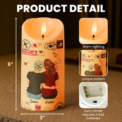 I'll Love You Always - Personalized LED Candle for Daughters, Flameless Flickering Light, Safe for Kids, 3x6 and 3x7.8 Inches, Perfect Gift for Birthdays and Special Occasions