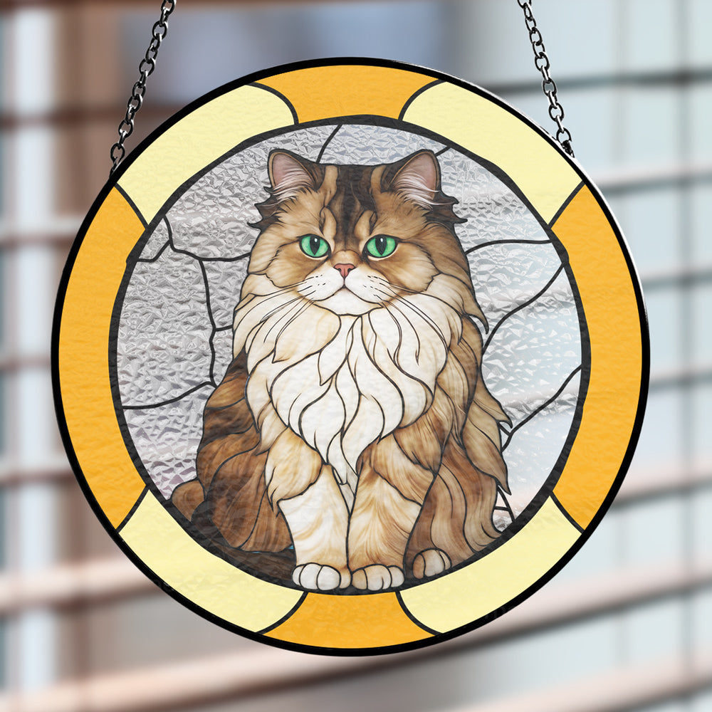 portrait my fur baby - personalized window hanging suncatcher for home decor