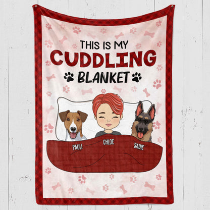 Cuddling Blanket - Personalized Custom Fleece Blanket for Pet Lovers, Super Soft Sherpa Fleece, Warm Throw for Sofa, Bed, Gaming, and Snuggling