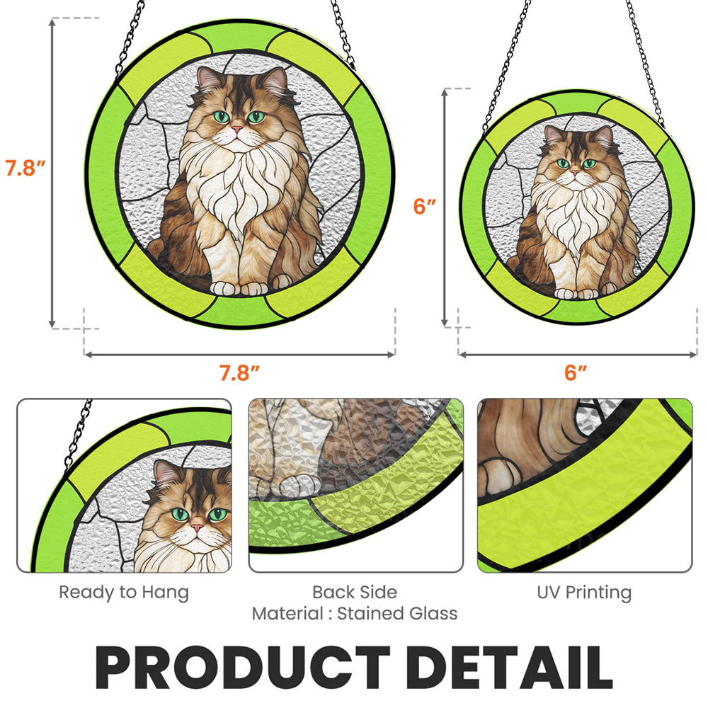 portrait my fur baby - personalized window hanging suncatcher for home decor