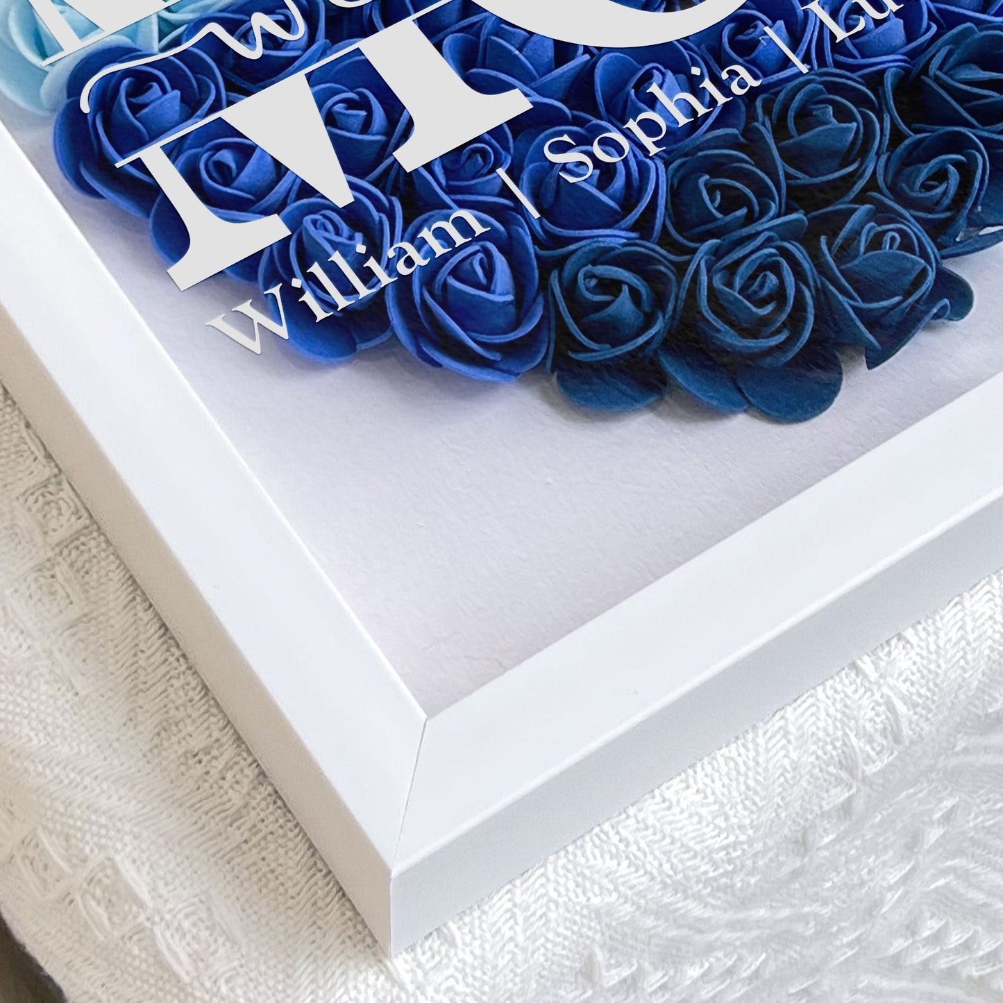 mom gift we love you - personalized flower shadow box