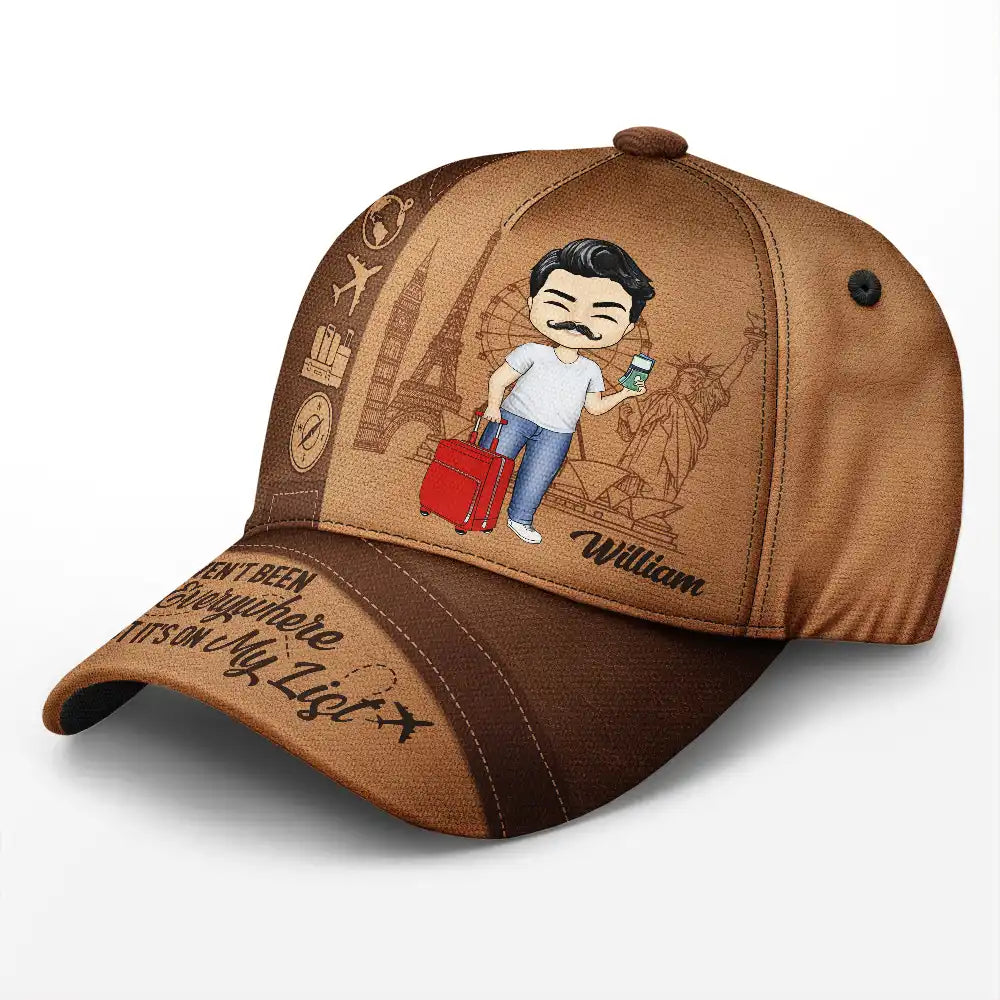 just a girl boy loves traveling classic cap for men and women, adjustable travel hat, breathable polyester cotton, perfect gift for adventurers and wanderlust enthusiasts