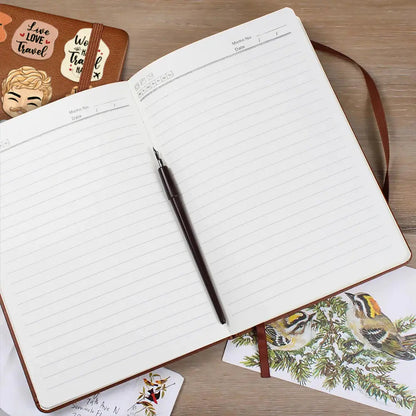 Personalized Leather Journal - Life Is A Journey Travel Lovers Gift for Adventure Seekers, Travel Enthusiasts, A5 Size, PU Leather, 98 Pages for Writing and Sketching