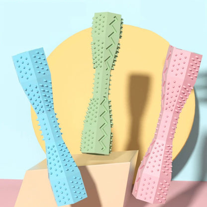 Durable Hexagonal Dog Chew Toy Stick for Teeth Cleaning, Interactive Pet Chew, Bite-Resistant, Suitable for All Dog Sizes, Promotes Healthy Gums and Exercise