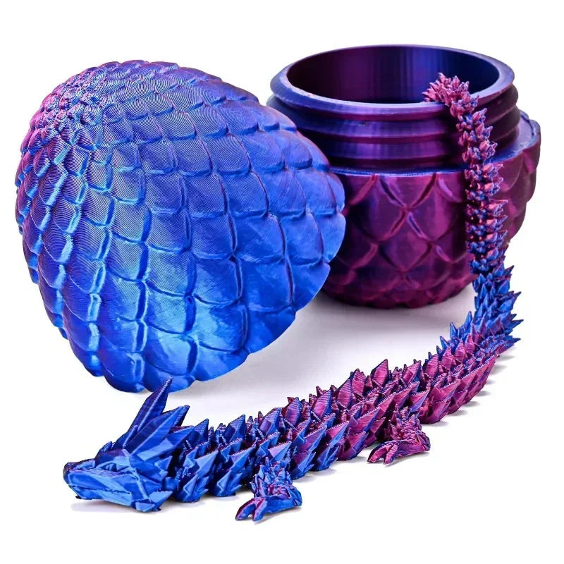 1pcs 3d printed dragon egg full joint model movable jewelry toy game