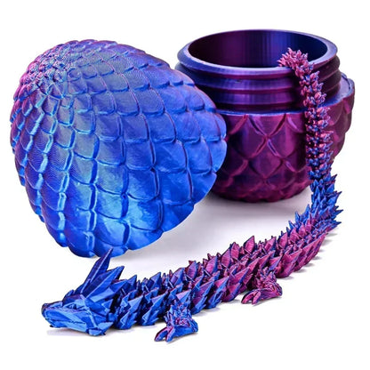 1PCS 3D Printed Dragon Egg Full Joint Model Movable Jewelry Toy Game