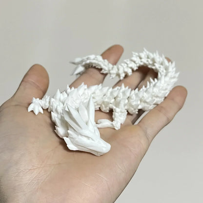 3D Printed Antistress Dragon Fidget Toy Rotatable Articulated 30cm Colors