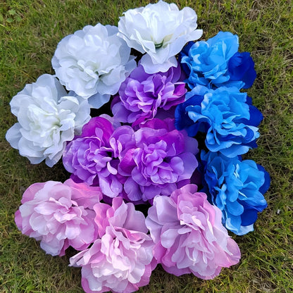 Silk Artificial Dahlia Flower Heads 100pcs 10cm for Home Décor, Wedding, Bridal Shower, Outdoor Event Decoration, DIY Wreaths, Gift Box Fillers, Silk Rose Style