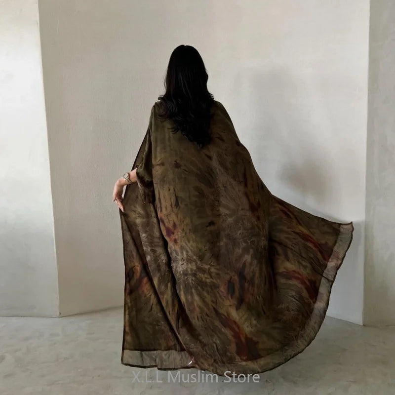 muslim woman dress chiffon abaya dubai luxury robe prayer clothes ramadan wear - elegant lightweight robe for modest fashion, perfect for autumn and winter celebrations