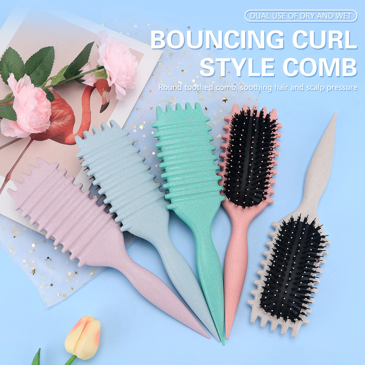 b0czqydwfr salon styling curly hair styling brush curl hair brush for combing and shaping men's and women's curls reduce pulling tools