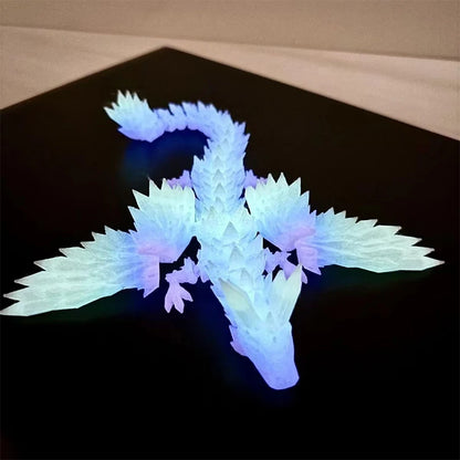 1 PC 3D Printed Dragon Crystal Flying Dragon Wing Movable Ornament 20cm/45cm