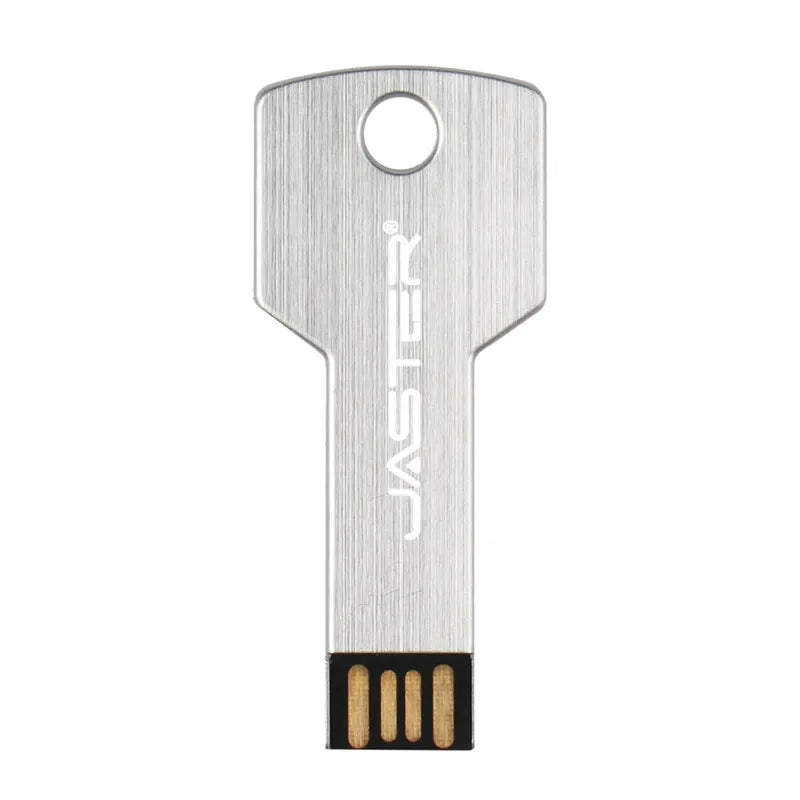 usb 2.0 key shape flash drive, waterproof metal pen drive, 4gb-64gb memory stick, portable data storage for business and personal use