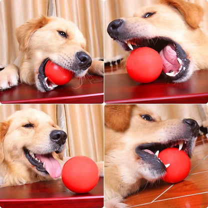 Durable Rubber Dog Toy Balls - Bite Resistant Chew & Fetch Interactive Toys - Safe Non-Toxic Design for Training, Exercise & Play - Suitable for Energetic Dogs of All Sizes
