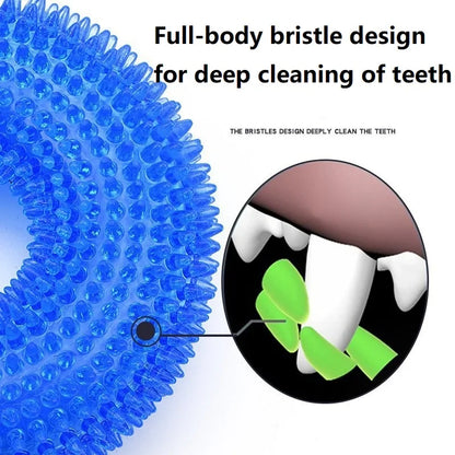 Durable Rubber Dog Chew Toy for Large Dogs, Indestructible Squeaky Teething Aid, Promotes Dental Health, Interactive for Training and Play, Ideal for Enthusiastic Chewers