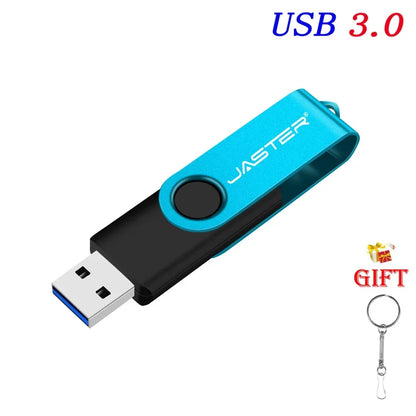 У - Тарелка USB 32GB Flash Drive 16GB Memory Stick Metal Jump Drive Swivel Pendrive Portable 64GB 128GB USB 3.0 Pen Drives for Fast Data Transfer