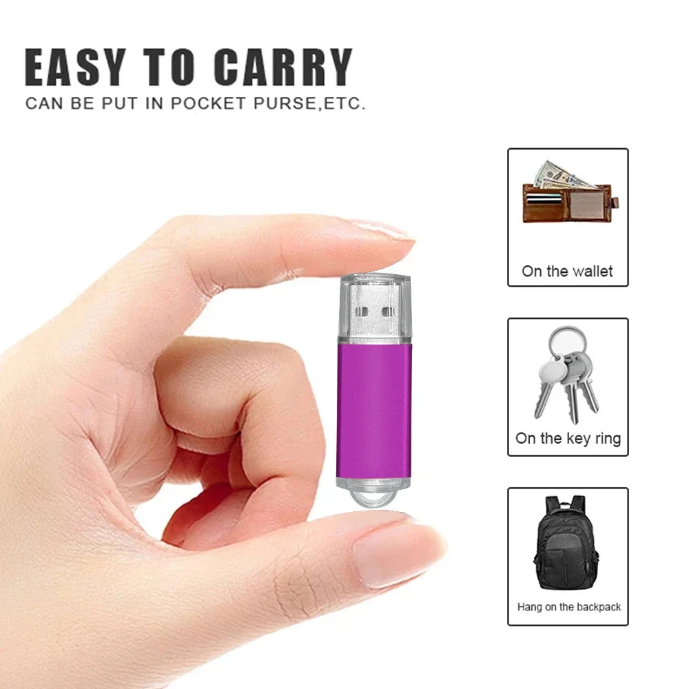 high speed metal usb flash drive 2.0, multiple colours, 32gb/16gb/1gb/64gb, ideal for data transfer, photography, business gifts, durable memory stick for all devices