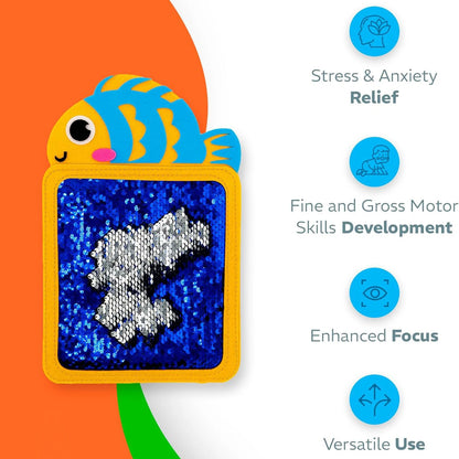 B0D7P51GSH 9.53 Felt Sensory Mats for Autistic Children Cartoon Animal Cognition Tiles Textured Pads Developmental Preschool Education Toys