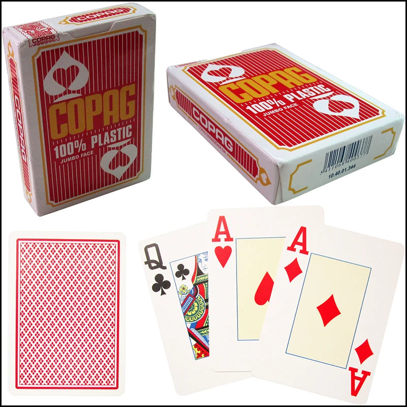 premium plastic poker cards waterproof big number texas gift decks for game nights and tournaments, durable and easy to clean playing cards for all ages