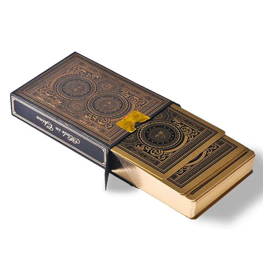 24K Gold Silver PVC Full Plastic Playing Cards Waterproof Durable Poker Set for Game Nights, Parties, and Magic Tricks - Premium Quality, Lightweight and Easy to Shuffle