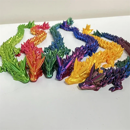 3D Printing Gem Dragon Crystal Dragon Creative Gift Chain Dragon Toy Children's Creative Gift Gift Decoration Dazzling Crafts