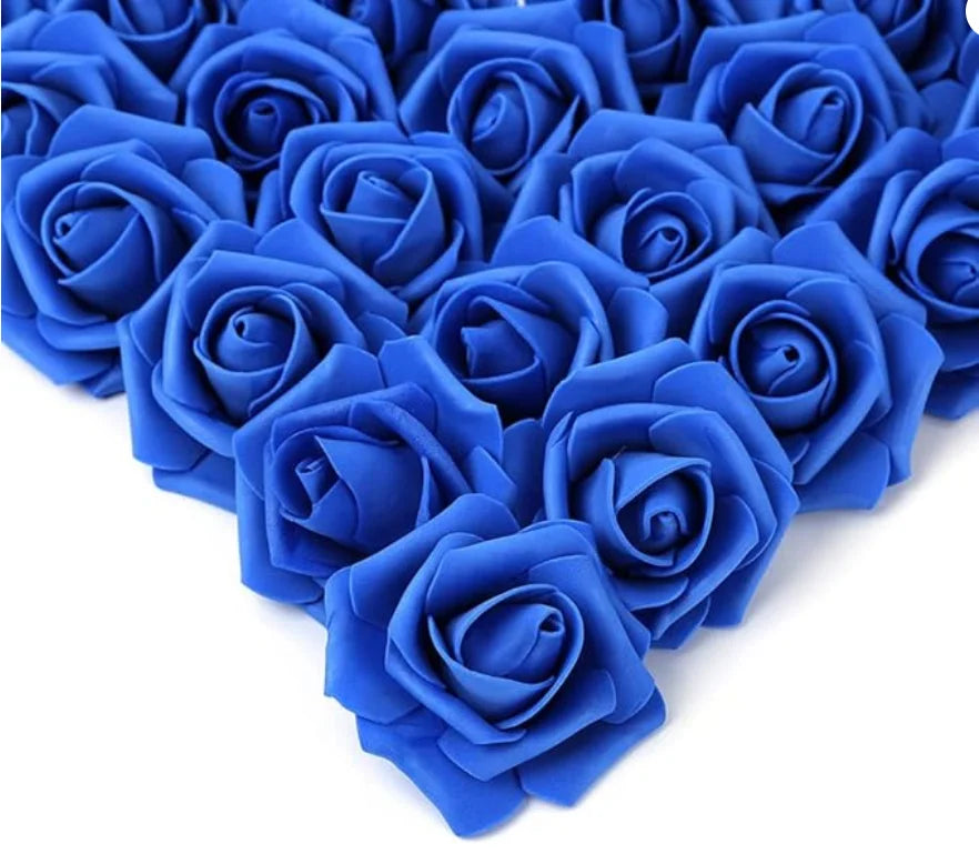 artificial foam rose flowers 10/20/50 pack for home decoration, wedding centrepieces, party bouquets, events, indoor decor, realistic floral heads for crafts