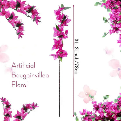 Artificial Rattan Flowers 78CM Long Branches for Wedding, Anniversary, Event Decor, Home and Outdoor Display, Vase Flower Arrangement, Desktop Placement