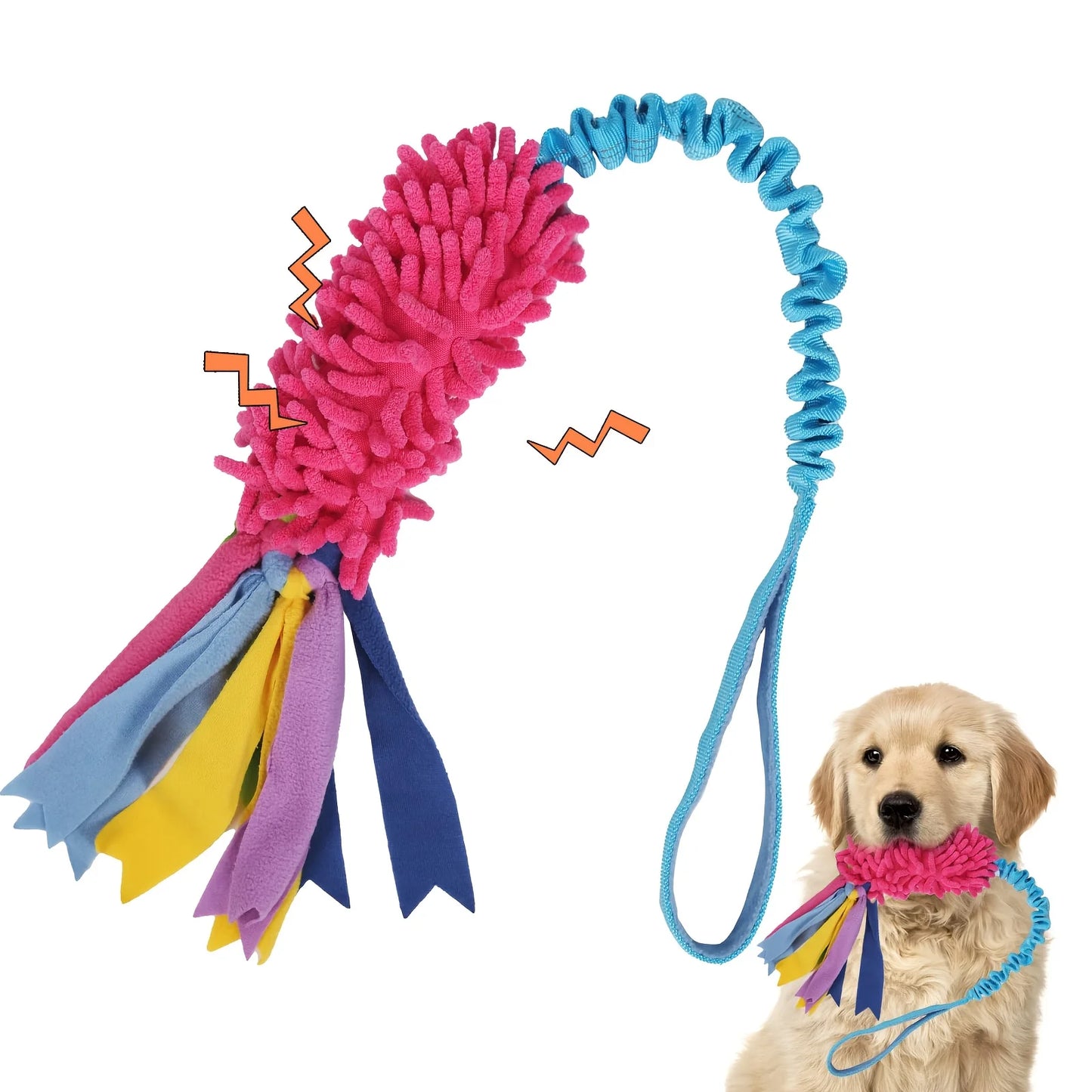 durable dog chew toy - tear-resistant rope ball - colourful pet puzzle for enhanced dental health - engaging training aid for teeth grinding - interactive fun for dogs