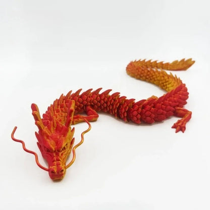 60/45/30cm 3D printed Chinese dragon Shenlong crafts ornamentsToy joint movable dragon Model Home Office Decoration Decor Gifts