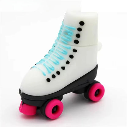Creative USB Flash Drive Roller Skate Shoe Design 4GB-128GB Memory Stick for Laptops, PCs, Cars, TVs | Unique Gift for Kids, Weddings, Business, and Photography