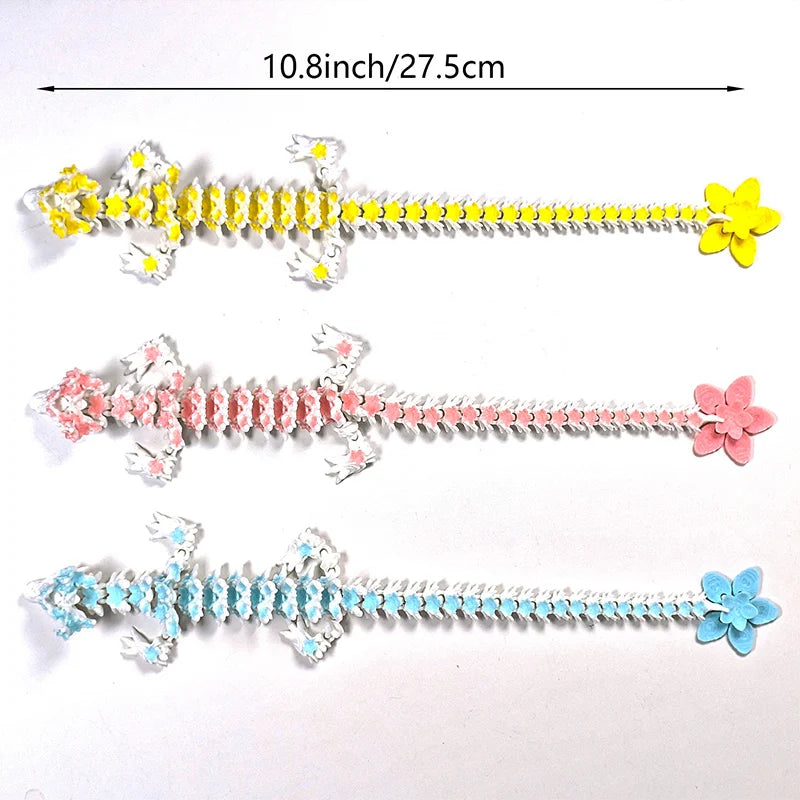 3d printed crystal dragon fidget toy cherry blossom decor gift for boys 2025