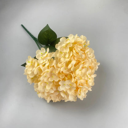 Silk Hydrangea Bouquet, 5 Heads Artificial Flowers for Home Decor, Wedding, Party, Indoor Decoration, Perfect for Anniversary, Birthday, Baby Shower, Bridal Shower
