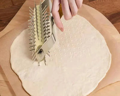 B09H1WSHLJ Kitchen Stainless Steel Lattice Cutter Roller Pastry Bread Pizza Wheel Pie Dough  DIY Bakeware Cooking Tools