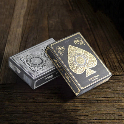 24K Gold Silver PVC Full Plastic Playing Cards Waterproof Durable Poker Set - Premium Quality, Thick, Easy to Handle, Perfect for All Card Games and Gatherings