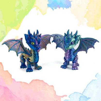 3D Dragon Rotatable Articulated Dragon Kid Gifts Realistic Statue Decor