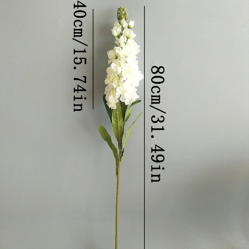 artificial hyacinth flowers violet silk green leaves for wedding anniversary party decor indoor home decoration