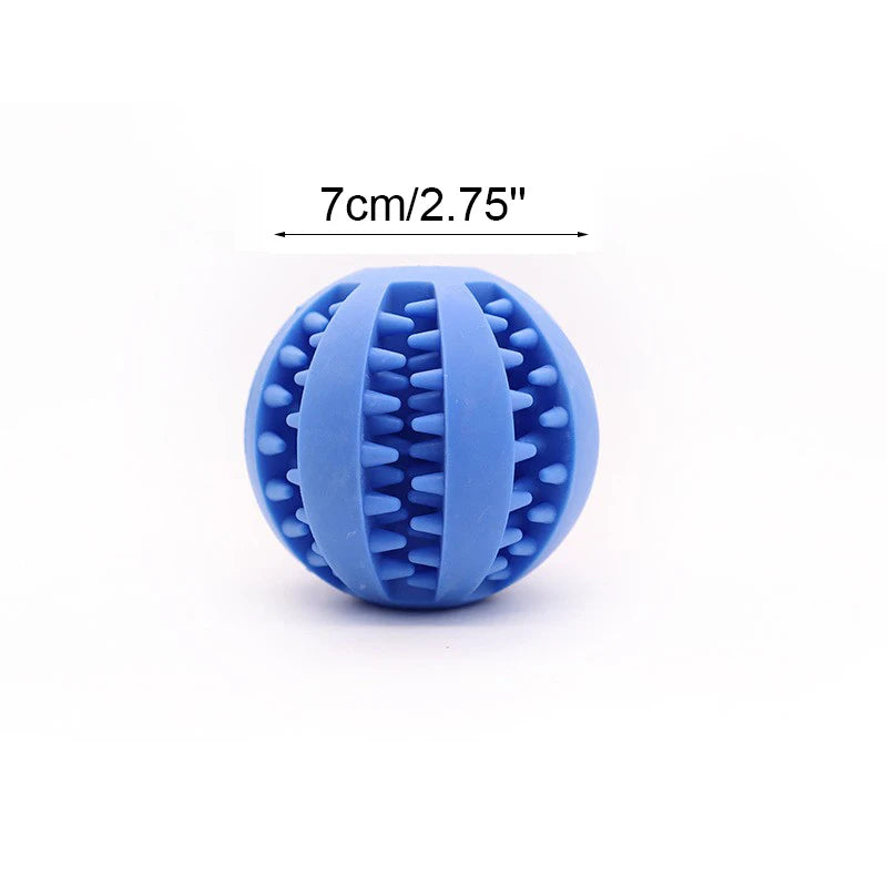durable rubber dog chew ball toy | interactive elastic ball for teeth cleaning | pet fetch play | ideal for aggressive chewers | safe, non-toxic material