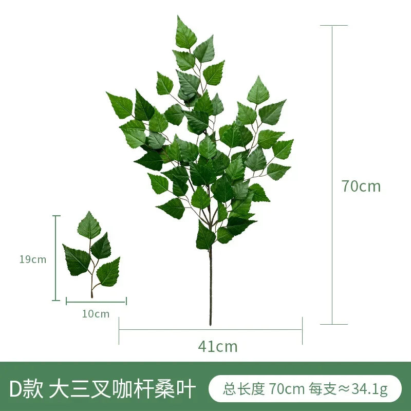 artificial eucalyptus leaf arrangement - plastic decorative plant for weddings, showers, home or exhibition use - ideal for desktop and outdoor display