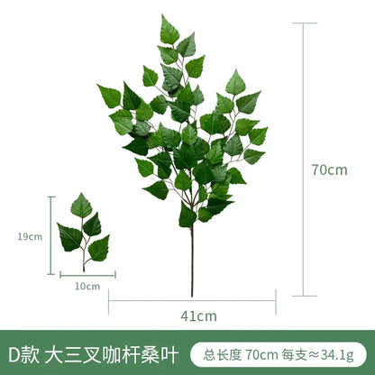 Artificial Eucalyptus Leaf Arrangement - Plastic Decorative Plant for Weddings, Showers, Home or Exhibition Use - Ideal for Desktop and Outdoor Display